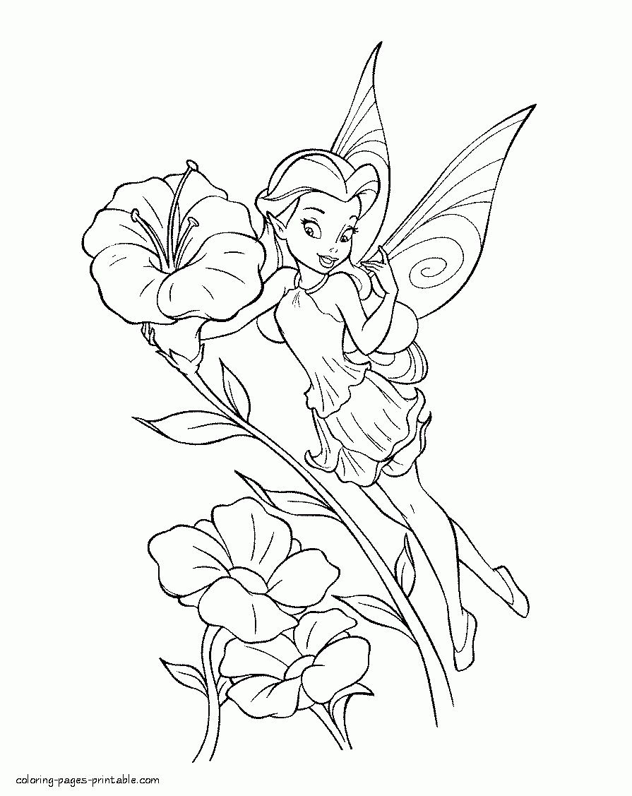 Beautiful Fairy Coloring Pages Coloring Home