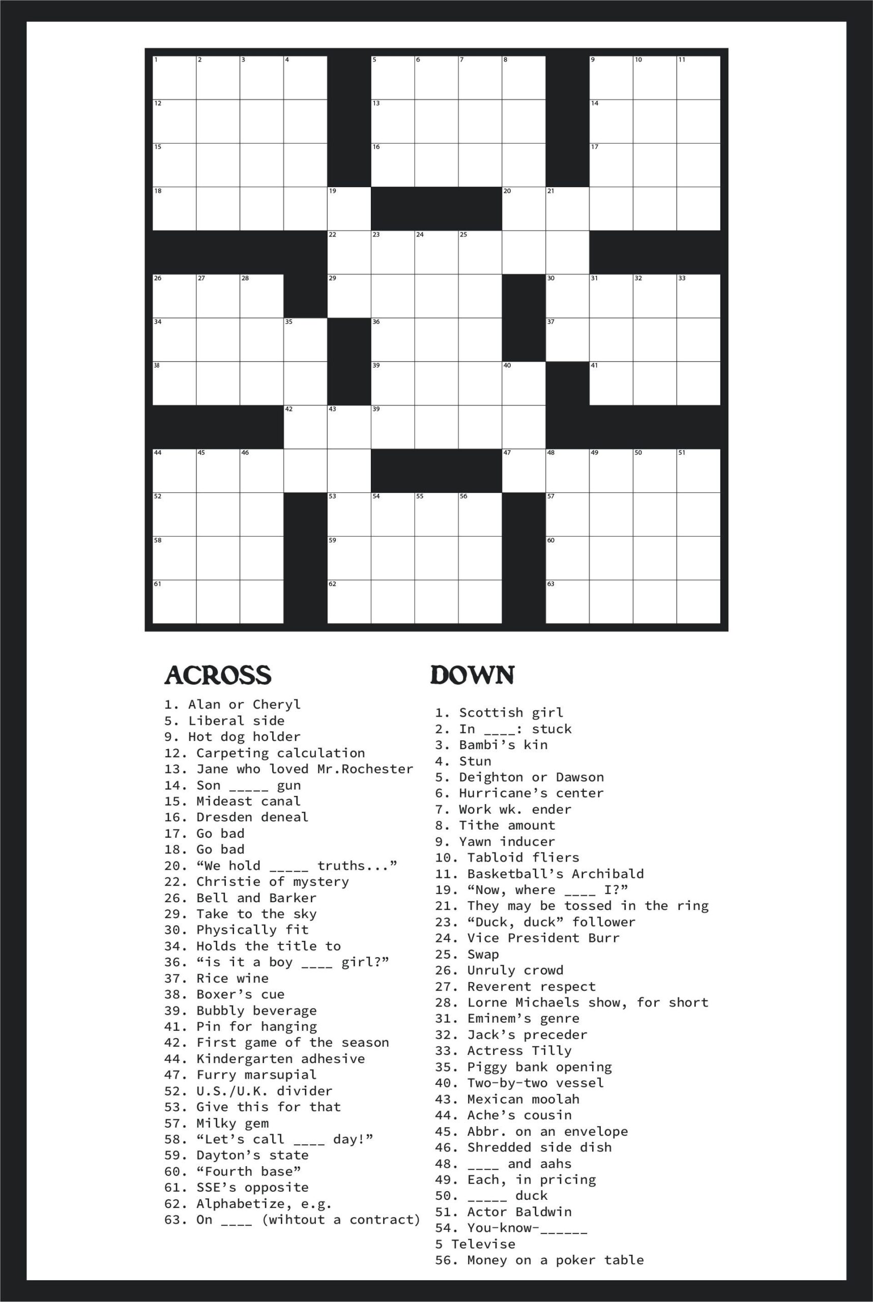 Beginning To Practice Crossword