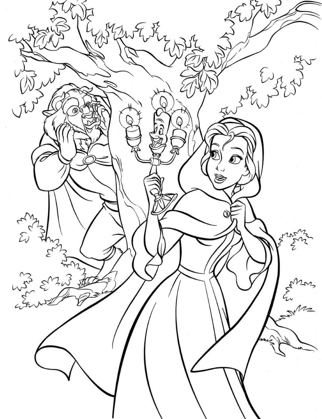 Belle Coloring Pages Printable Coloring Pages FREE