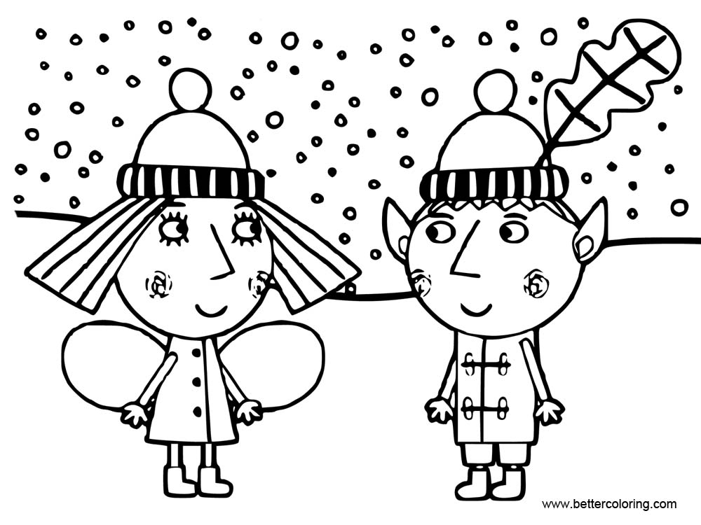 Ben And Holly Coloring Pages Outline Free Printable Coloring Pages