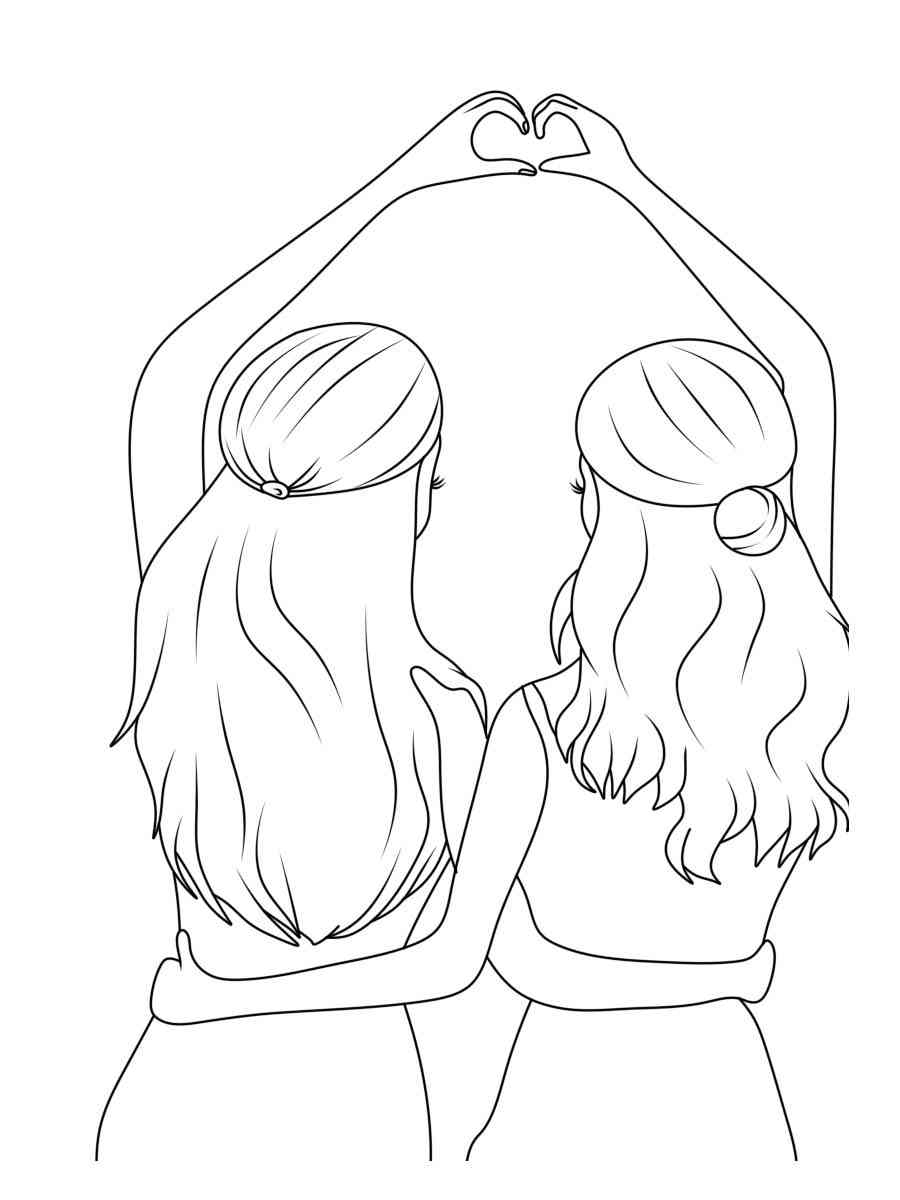 Bff Coloring Pages People Coloring Pages