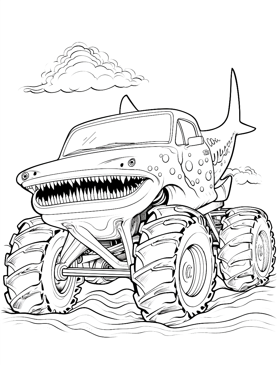 Big Truck Coloring Pages For Kids