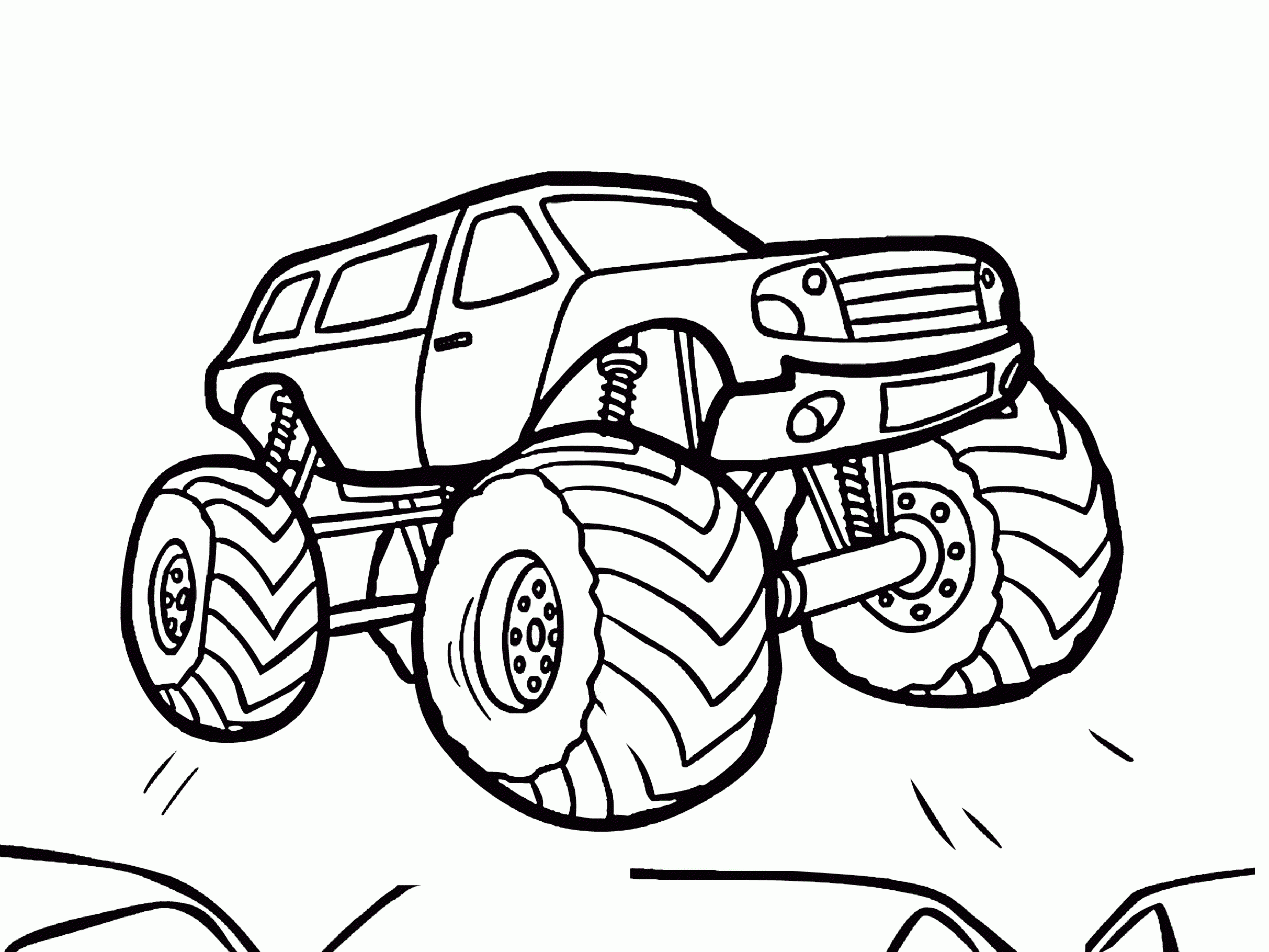 Bigfoot Monster Truck Coloring Page