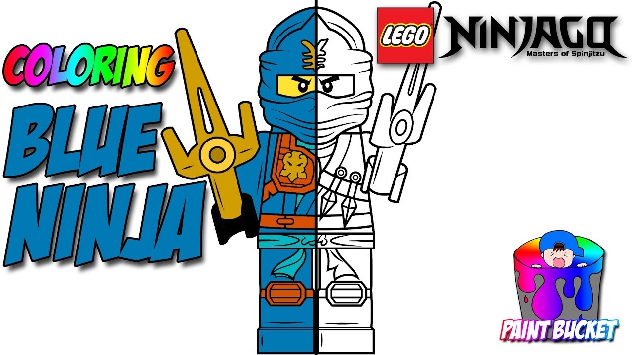 Blue Ninjago Jay Coloring Pages Infoupdate
