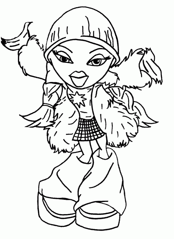 Bratz Cartoon Coloring Home