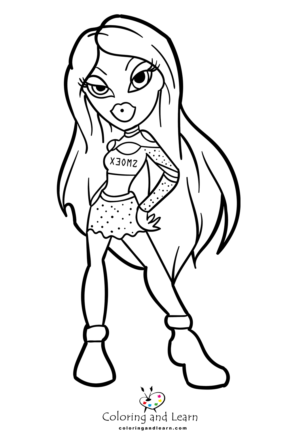Bratz Coloring Pages Coloring Nation