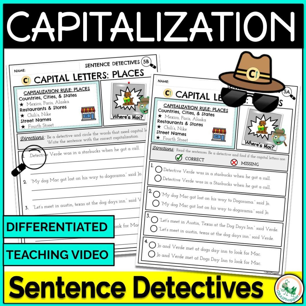 Capitalization Worksheets