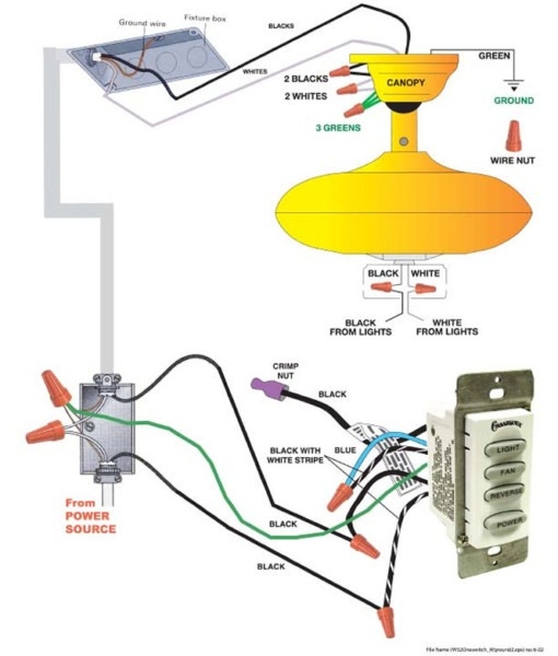 Ceiling Fan Wall Switch Wiring
