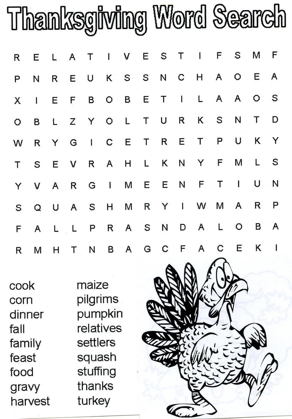 Christian Thanksgiving Crossword Puzzles Printable Printable 