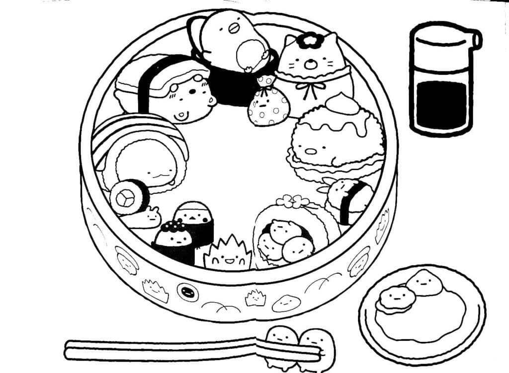 Christmas Sumikko Gurashi Coloring Page Free Printable Coloring Pages 