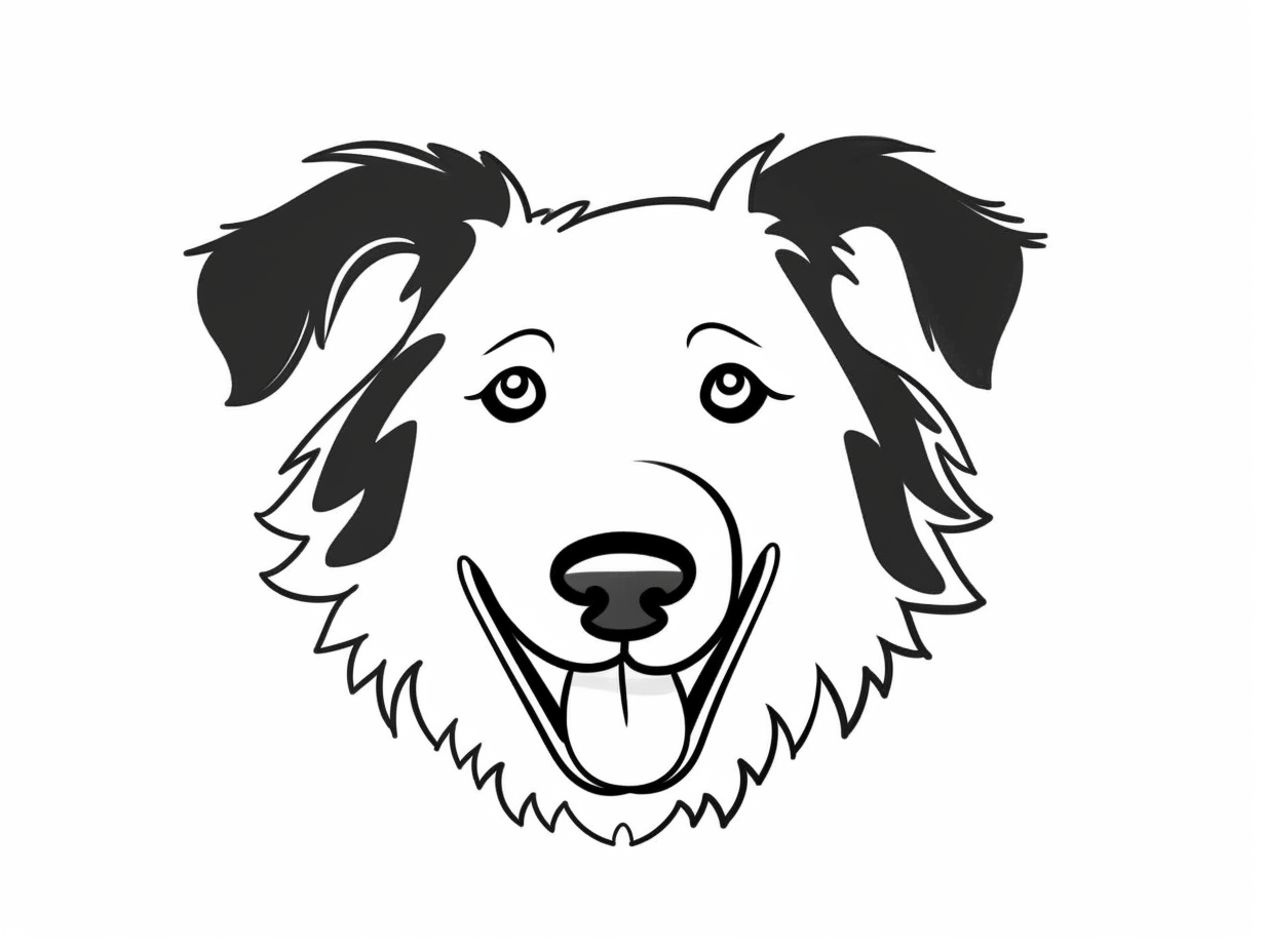 Collie Dog Coloring Sheet Coloring Page