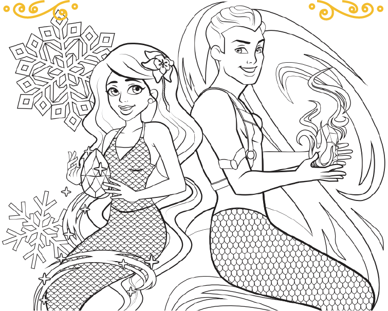Coloring activities FinFriends