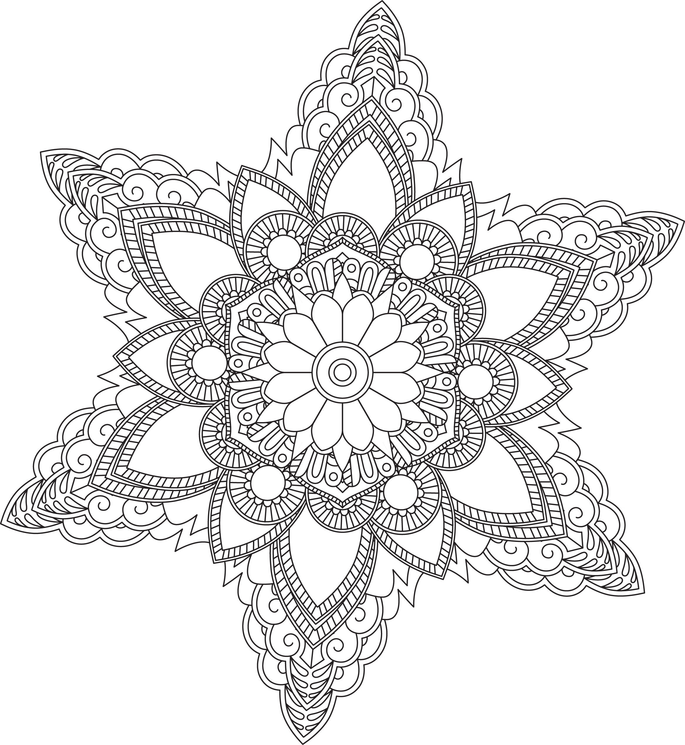 Coloring Pages Adults Mandala