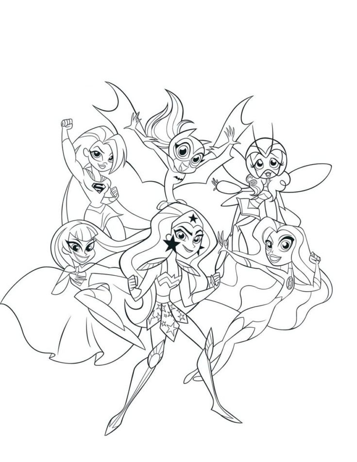 Coloring Pages DC Super Hero Girls Coloring Book 