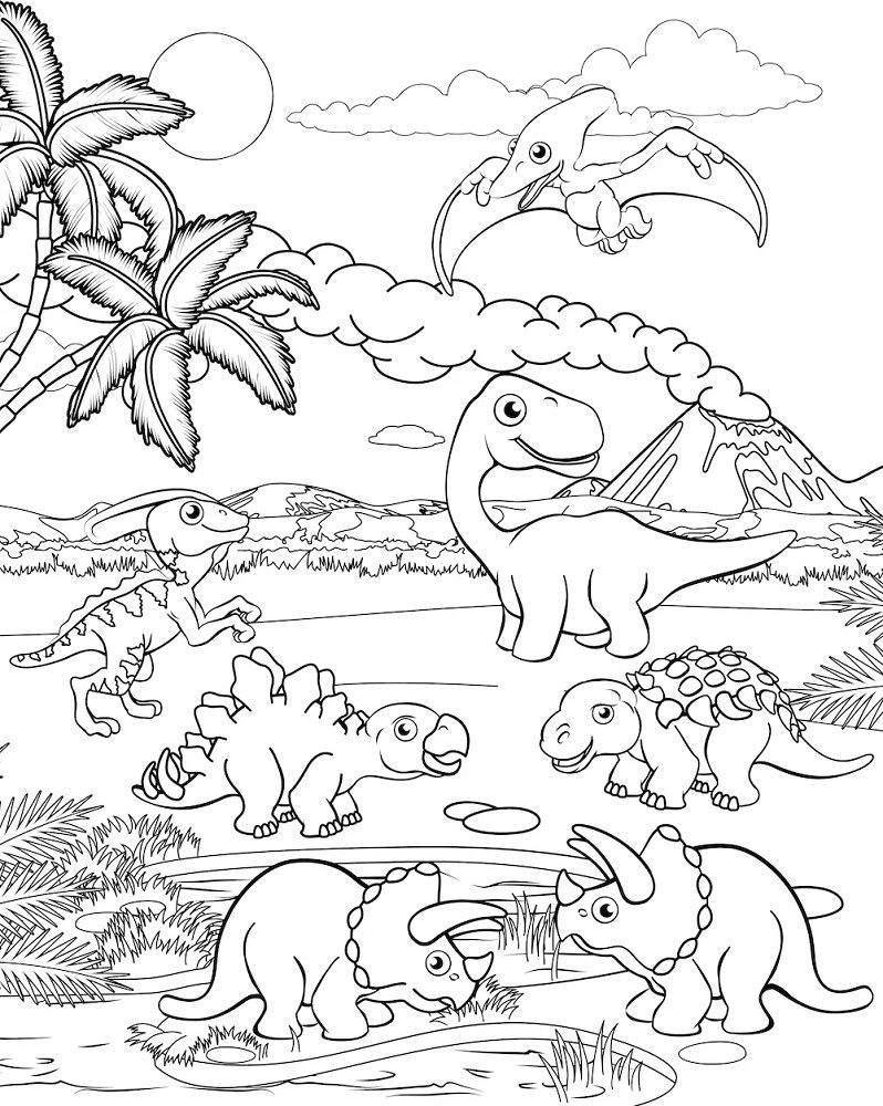 Coloring Pages Dinosaur Coloring Book 6000 Coloring Pages