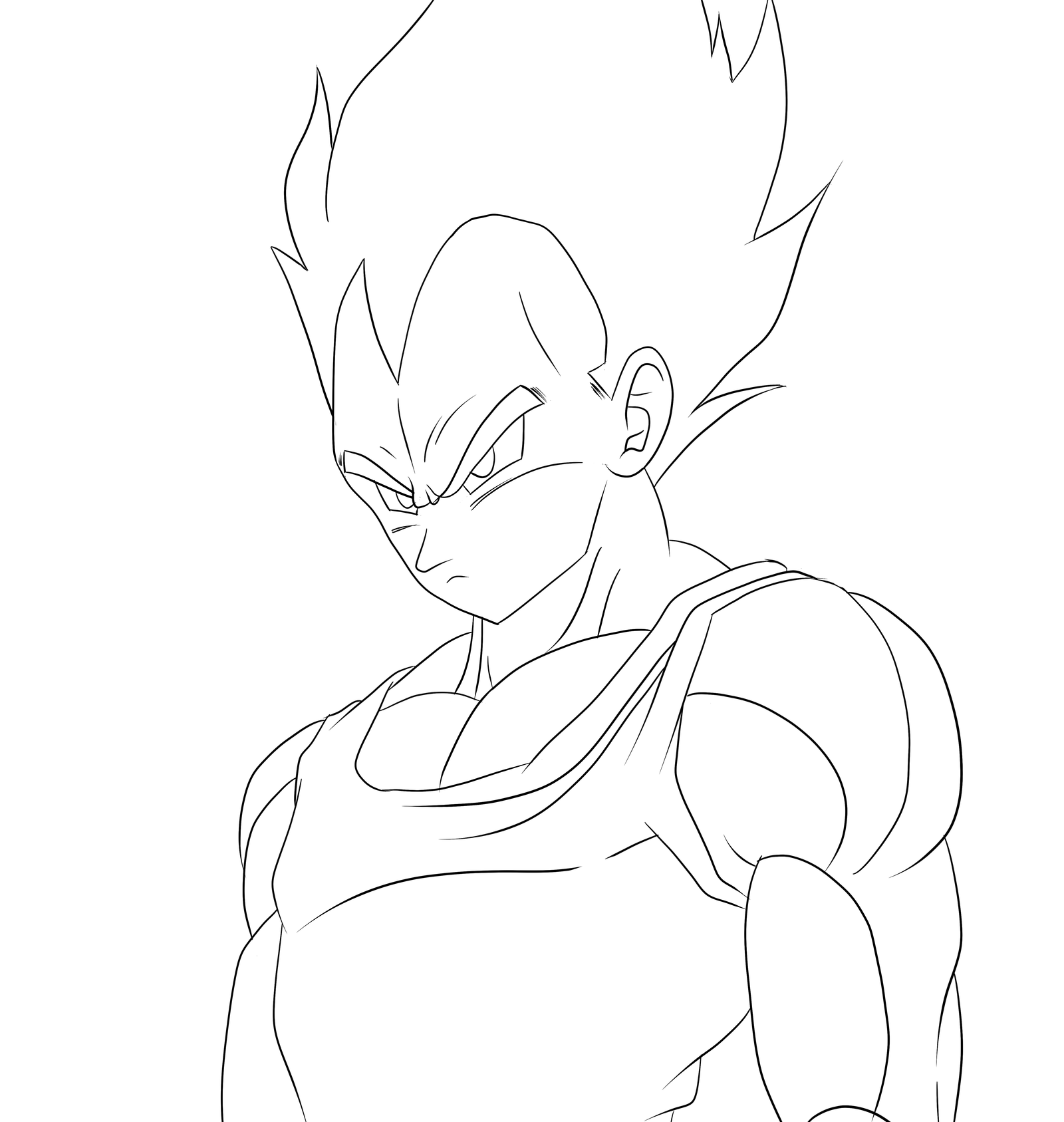 Coloring Pages Vegeta And Goku Coloring Home