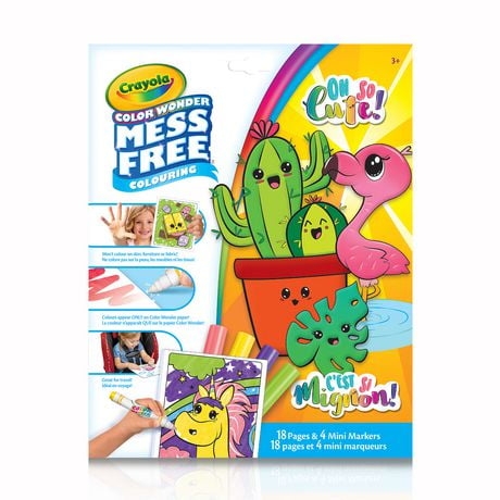 Crayola Mess Free Color Wonder Pages Mini Markers Oh So Cute 