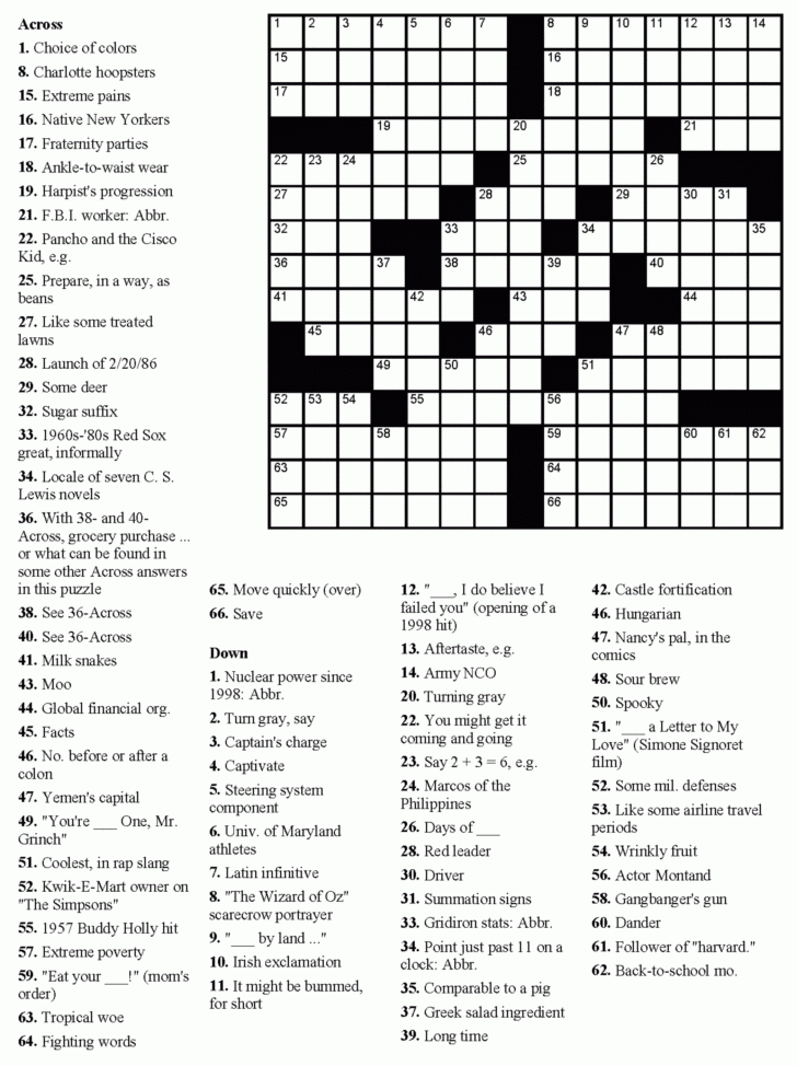 Crossword Puzzle Free Printable Pdf Emma Crossword Puzzles