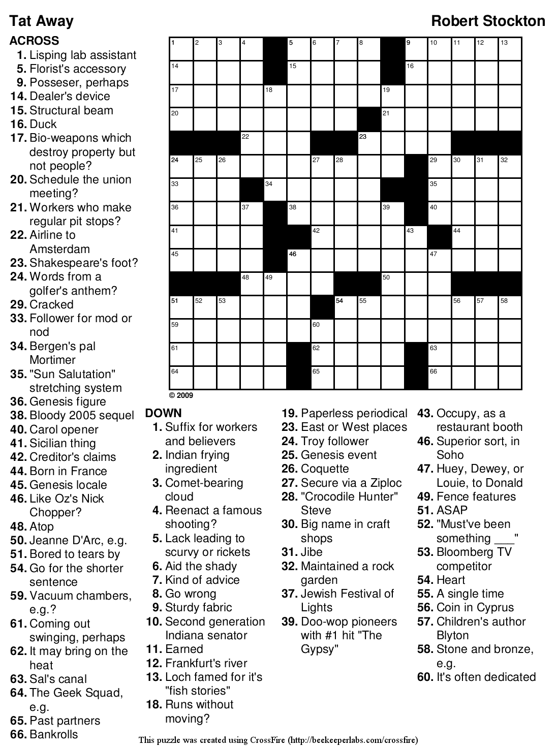 Crossword Puzzle Maker To Print Tonesnery