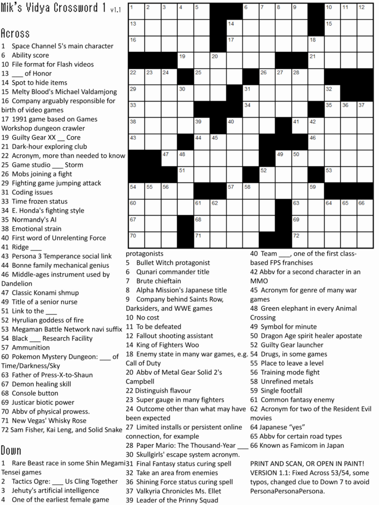 Crossword Puzzles For Adults Printable Emma Crossword Puzzles