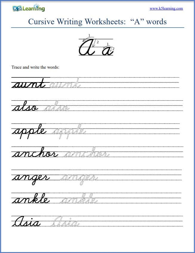 Cursive Writing Practice Sheets Cursive Writing Works Vrogue co