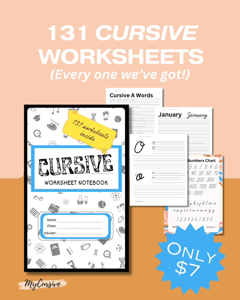 Cursive Writing Practice Sheets PDF Download My Cursive