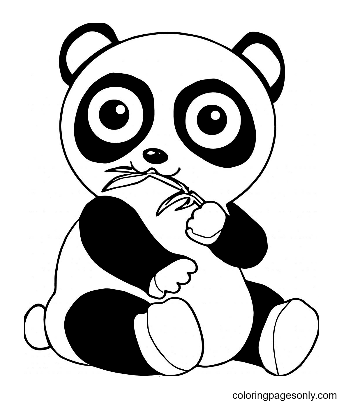Cute Panda Coloring Page Free Printable Coloring Pages