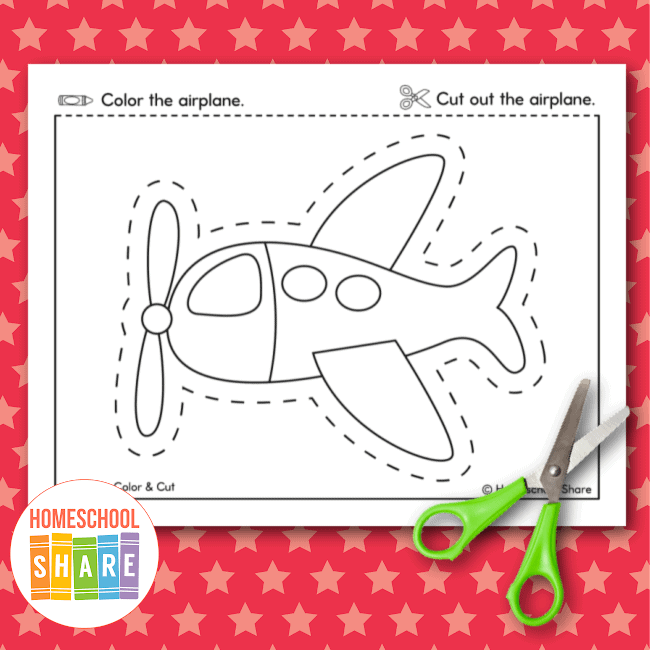 Cutting Practice Worksheets Transportation Mamas Learning Corner