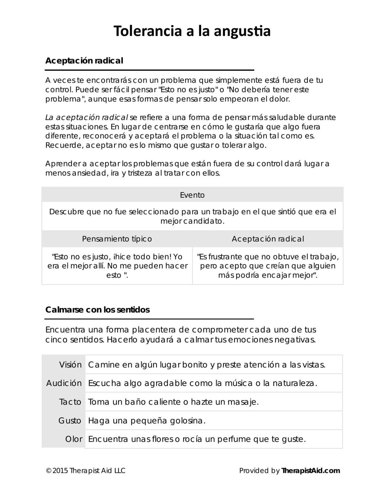 DBT Skills Worksheets In Spanish DBT Worksheets