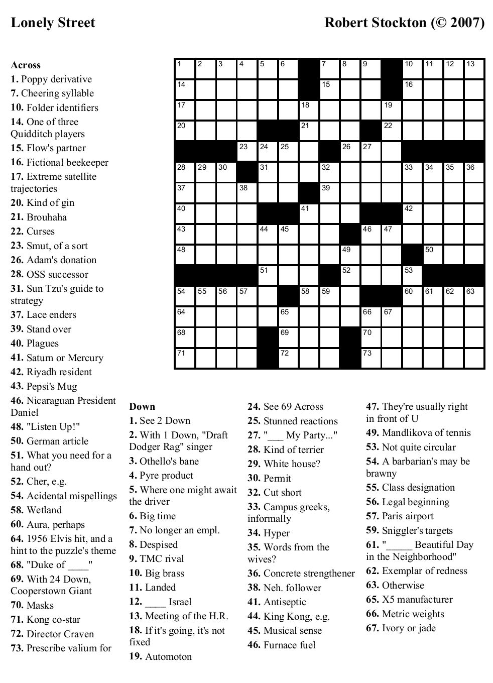 Difficult Printable Crossword Puzzles Customize And Print Printable 