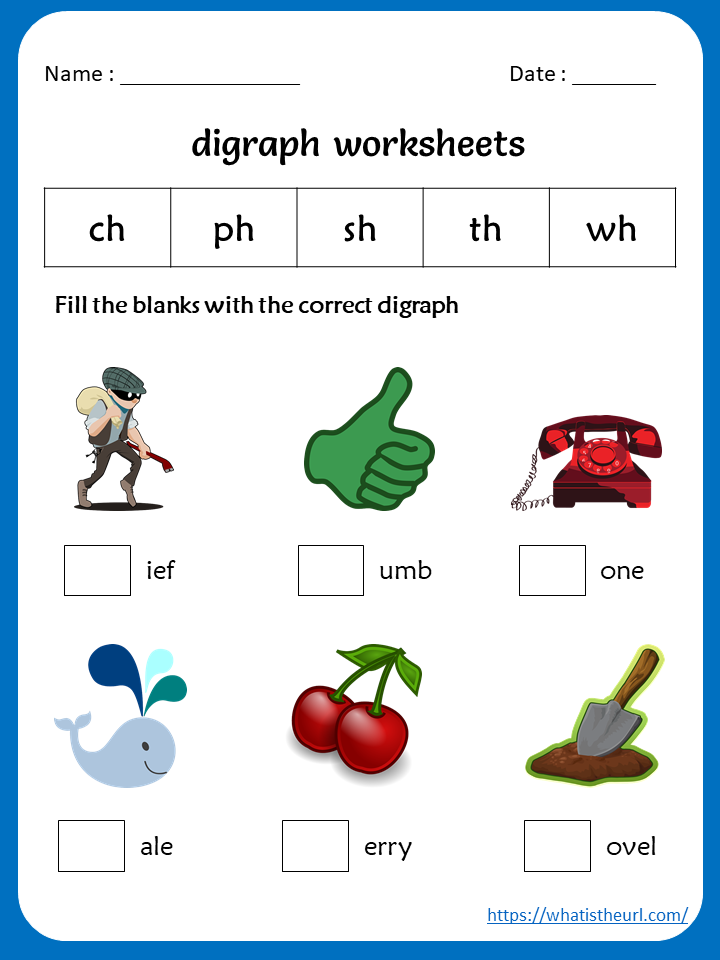 Digraph Worksheets Your Home Teacher