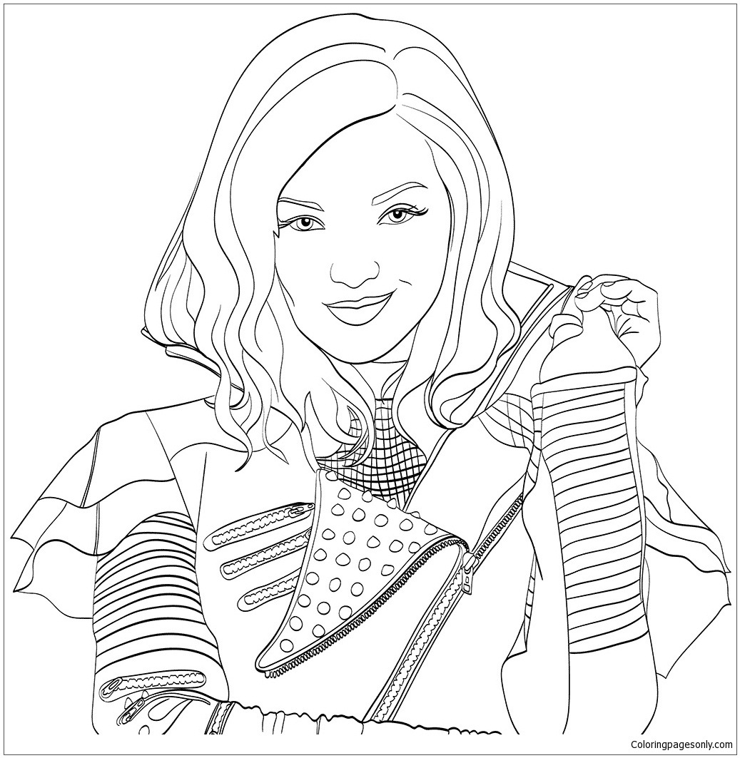 Disney Descendants Coloring Page Free Coloring Pages Online