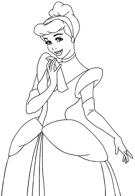Disney Princess Cinderella Coloring Page Free Printable Coloring 