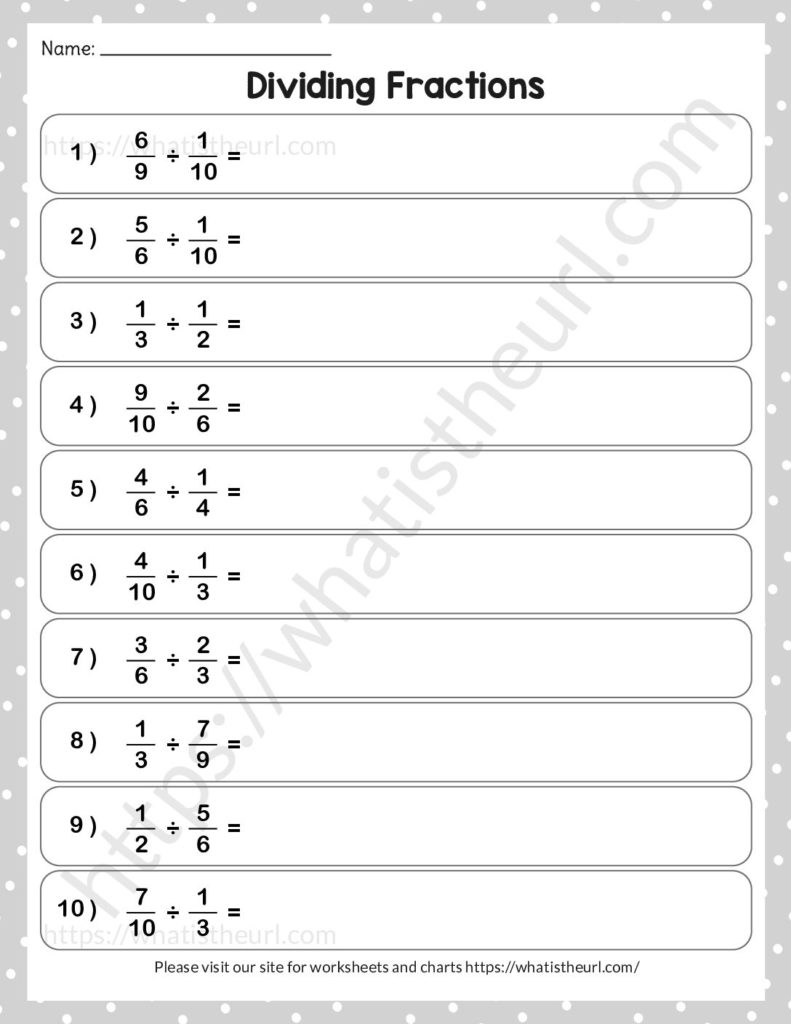 Dividing Fractions Maths With Mum Worksheets Library