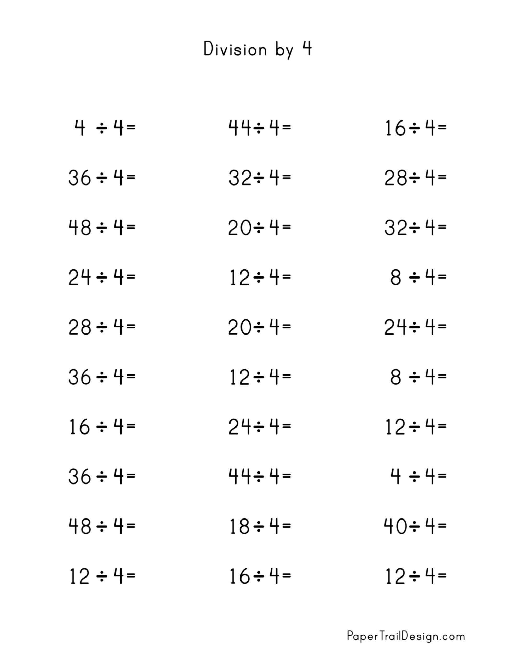 Division Worksheets 3 Worksheets FREE Printable Worksheets