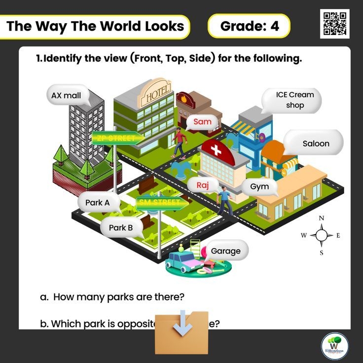 Download The Way The World Looks Class 4 Maths Worksheets From Class 4 