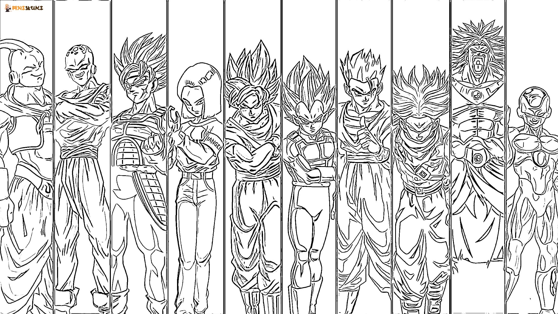Dragon Ball Coloring Pages Free Coloring Pages AniYuki