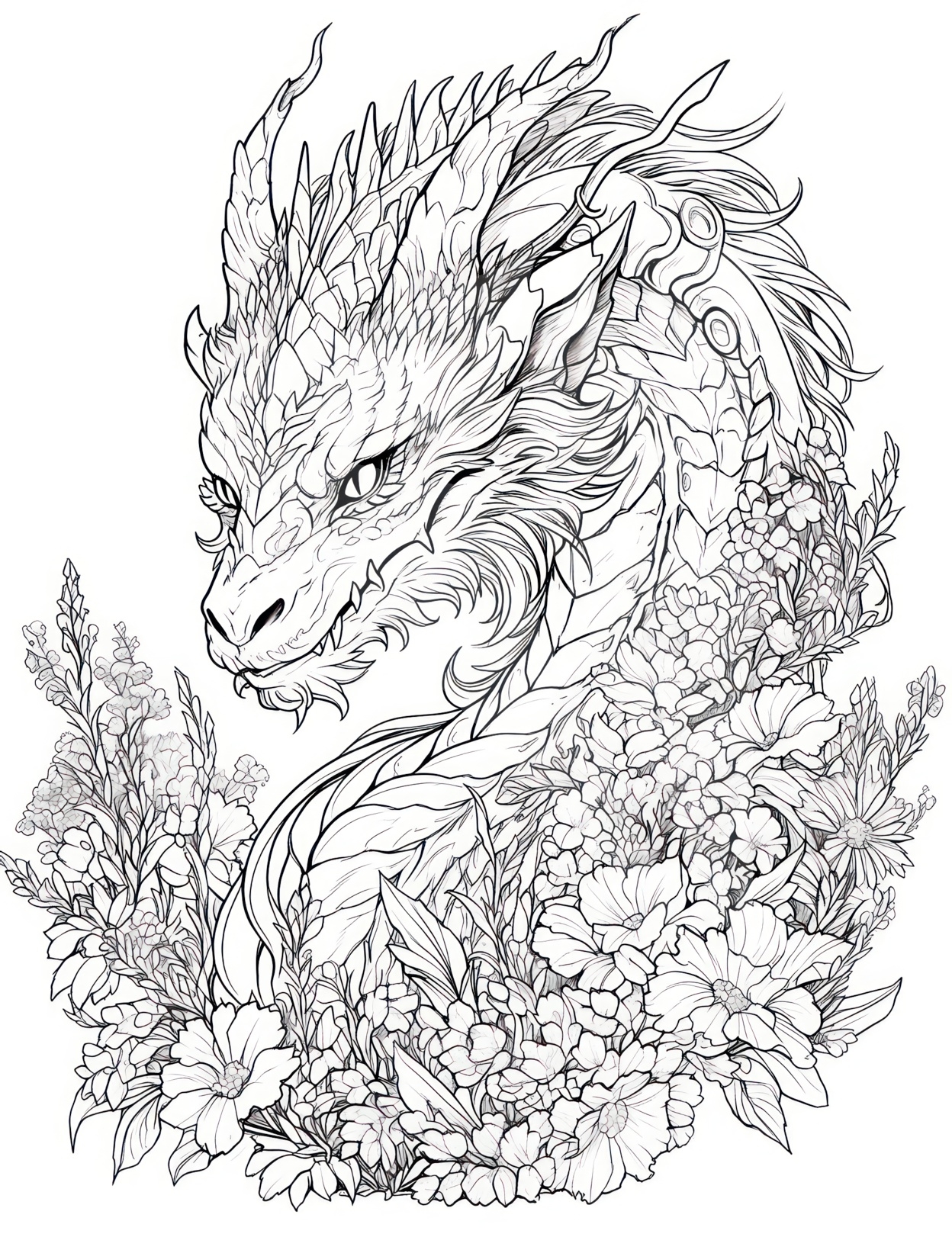 Dragon Coloring Pictures Free Infoupdate