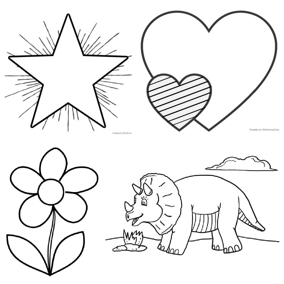 Easy Coloring Pages For Kids Infoupdate