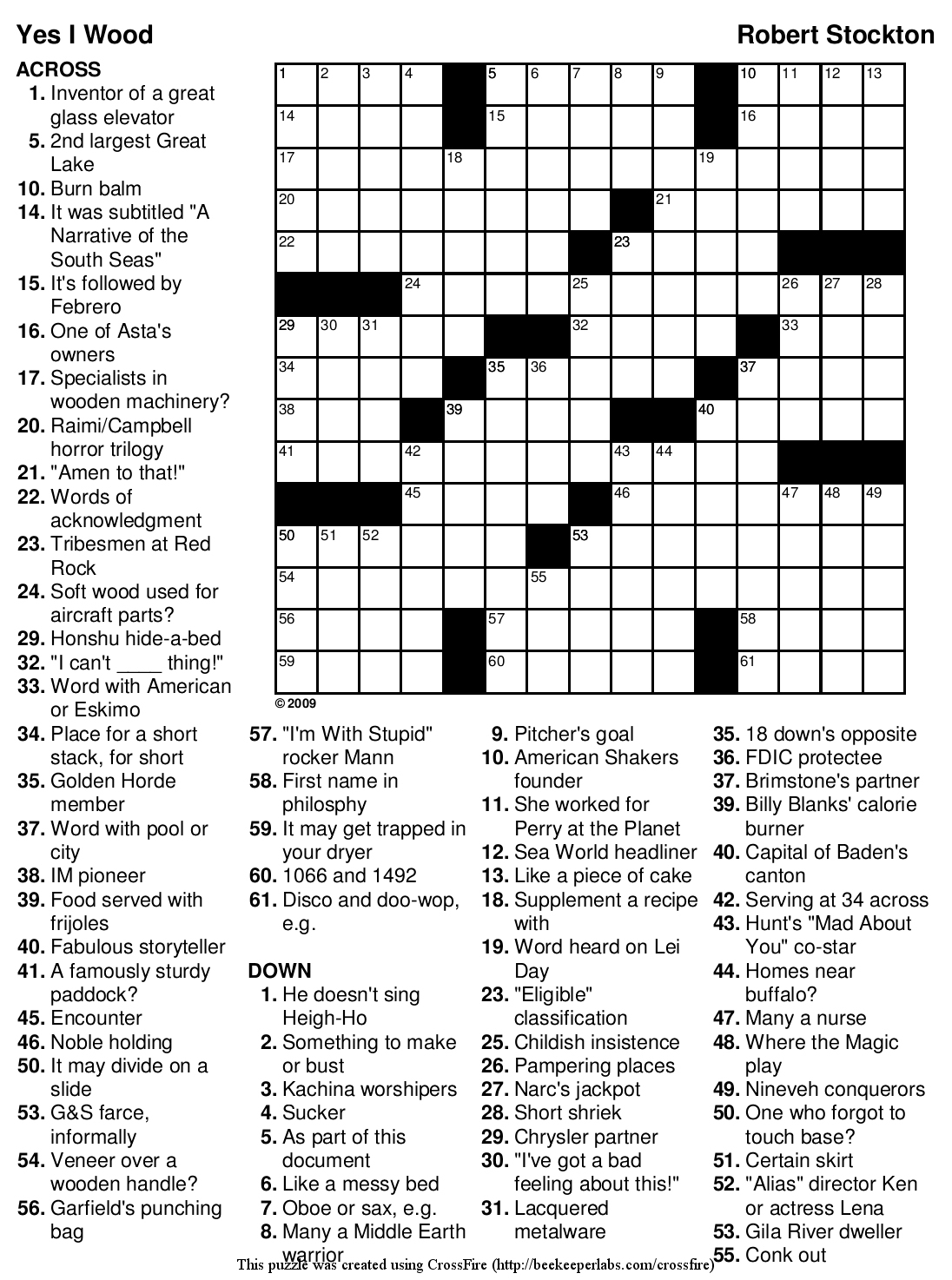 Easy Crosswords With Answers Printable Printable Crossword Puzzles Online