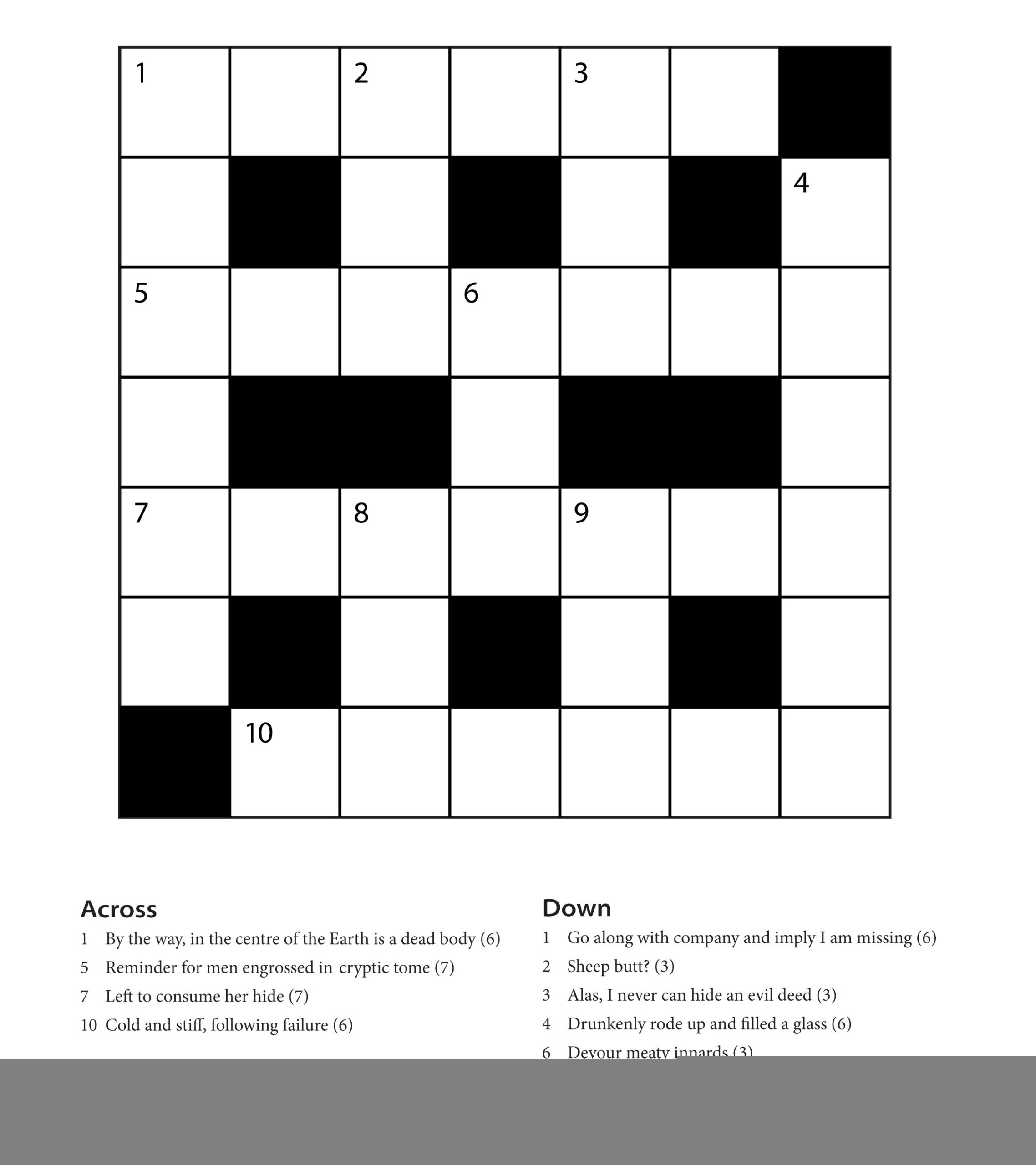 Easy Cryptic Crossword Printable Printable Crossword Puzzles Online