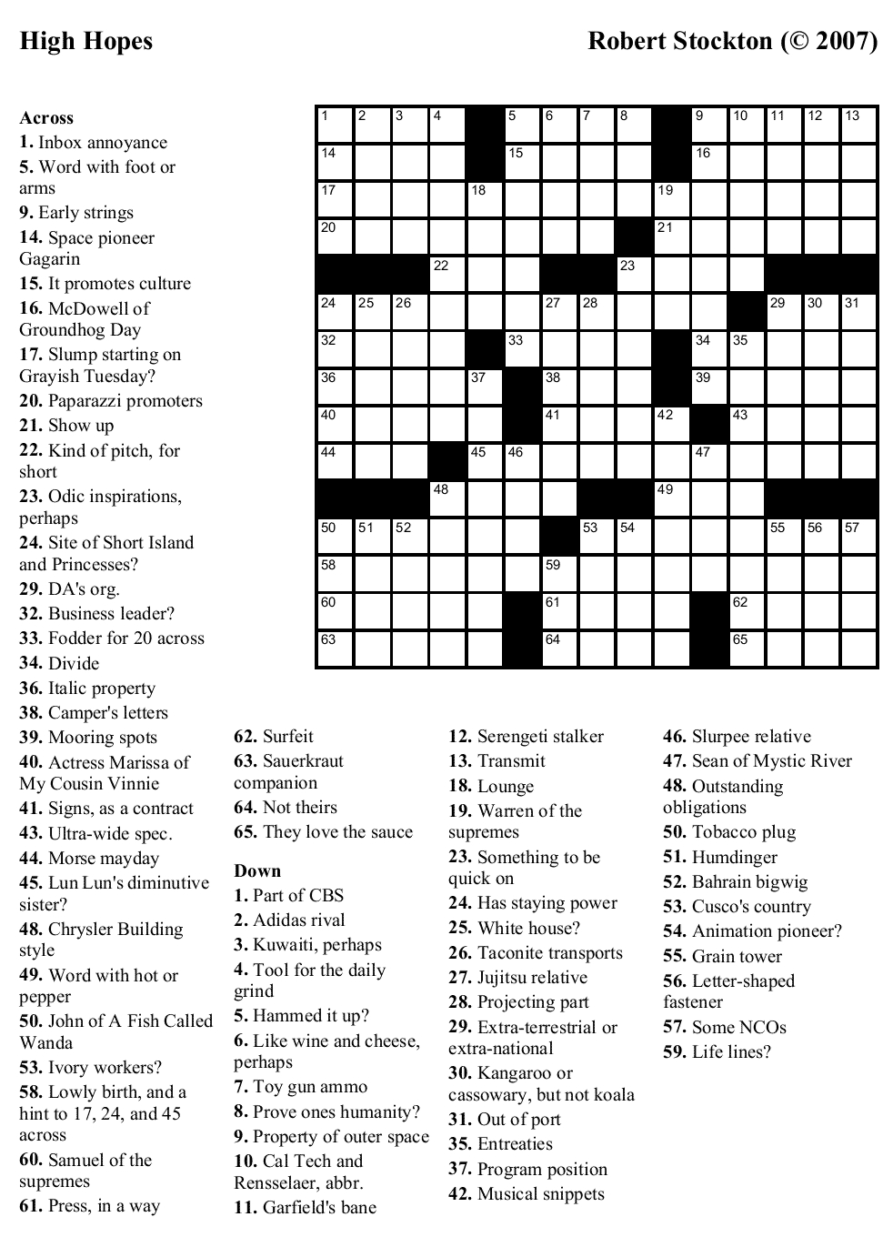 Easy Printable Crossword Puzzles quot aacabyth quot Free Printable Free 