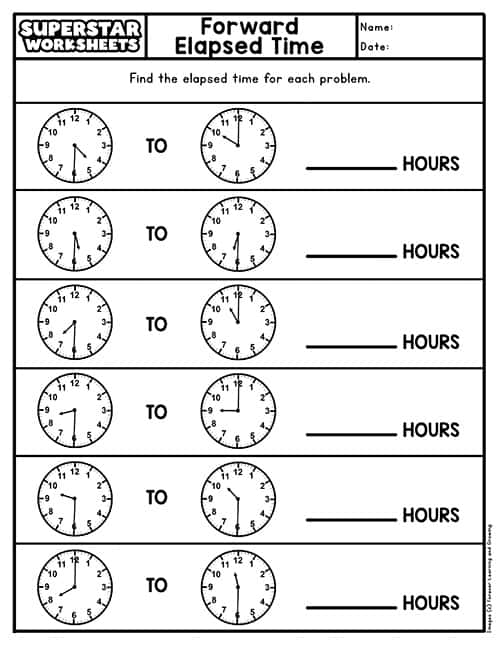 Elapsed Time Worksheets Superstar Worksheets Worksheets Library
