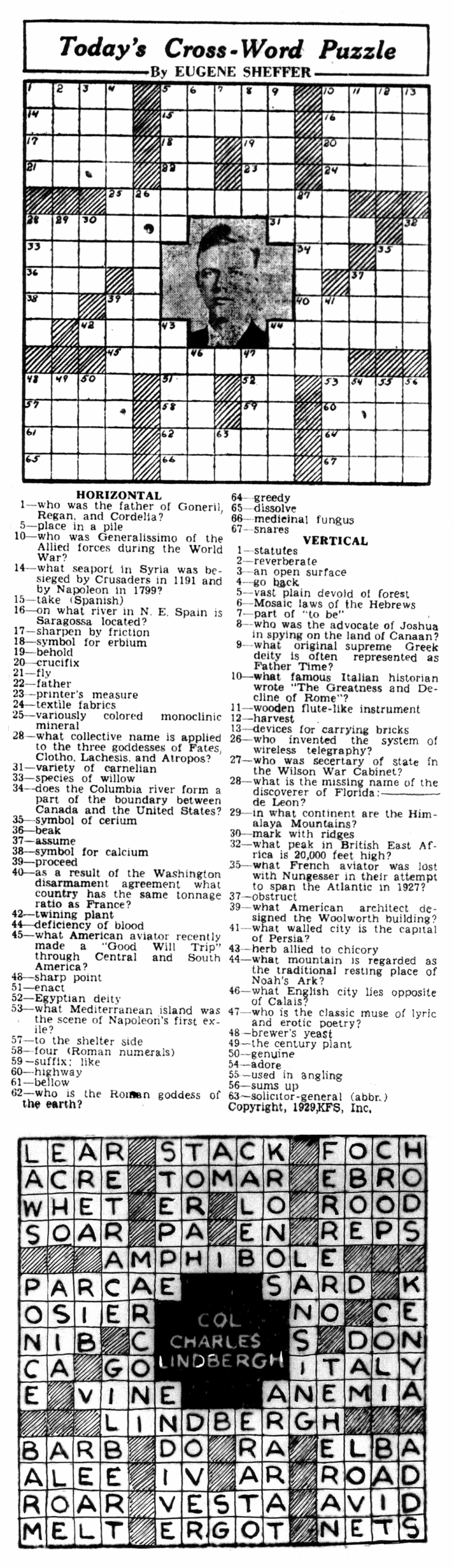 Eugene Sheffer Crossword Puzzle Printable 80 Images In Collection 