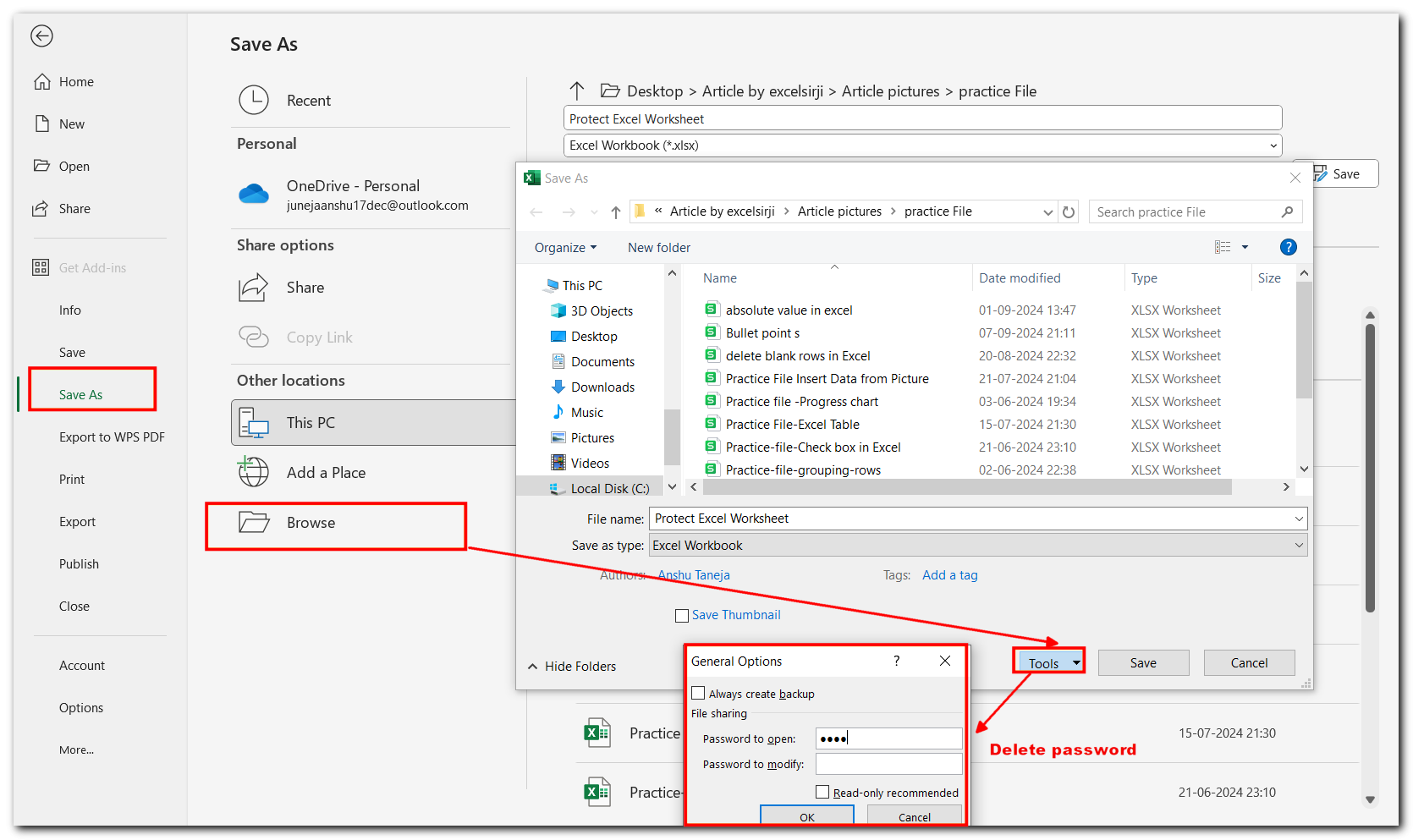 ExcelSirJi Unprotect Excel Worksheet 4 Easy Methods