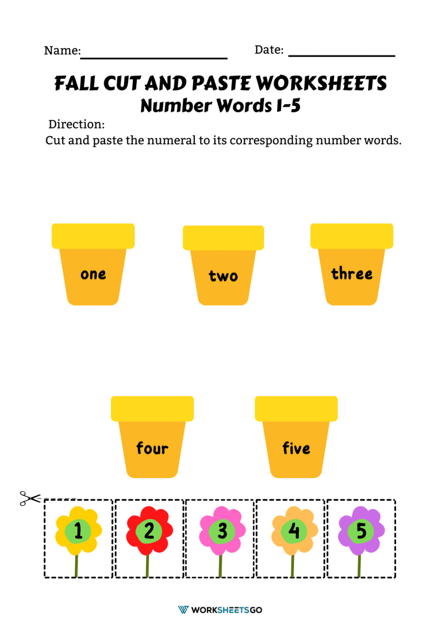 Fall Cut And Paste Worksheets WorksheetsGO