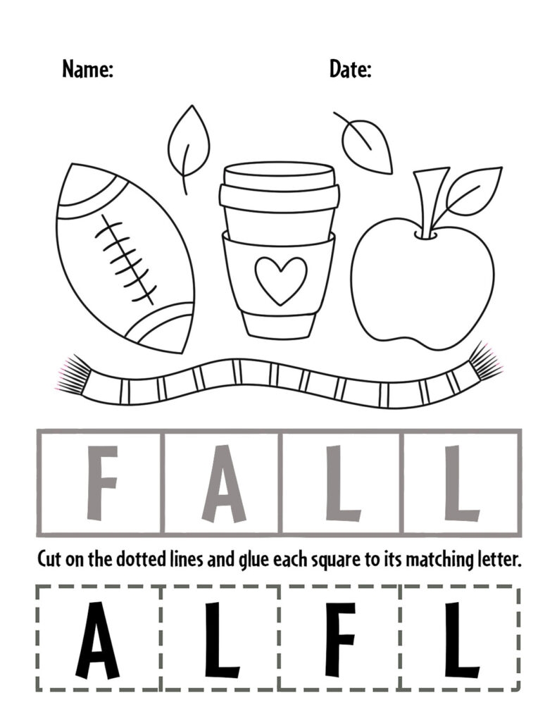Fall Worksheets For Kids All Kids Network Worksheets Library