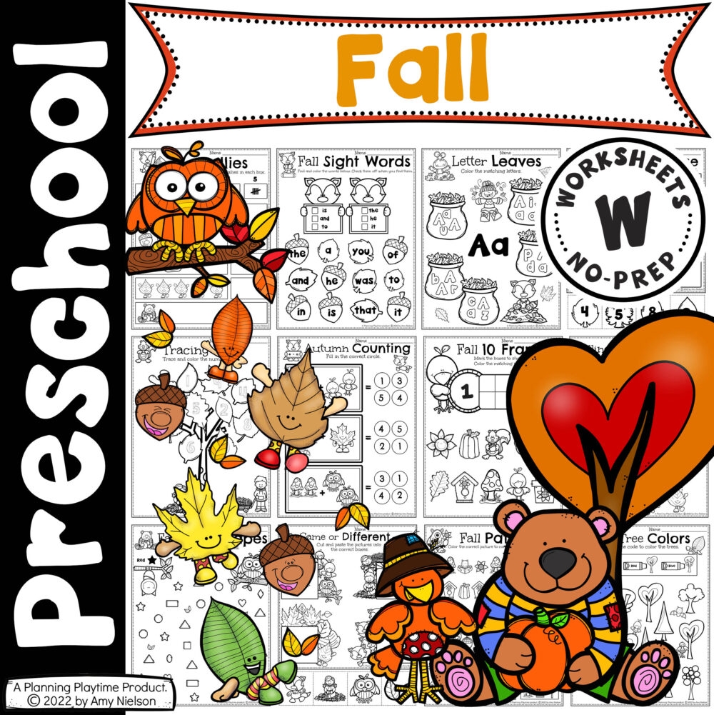 Fall Worksheets Worksheets For Kindergarten