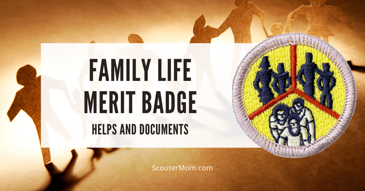 Family Life Merit Badge Worksheet Engaging Worksheet Activities