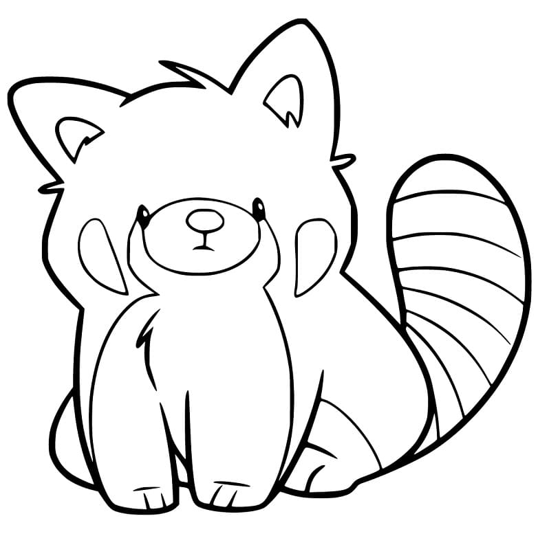 Family Red Panda Coloring Page Free Printable Coloring Pages For Kids
